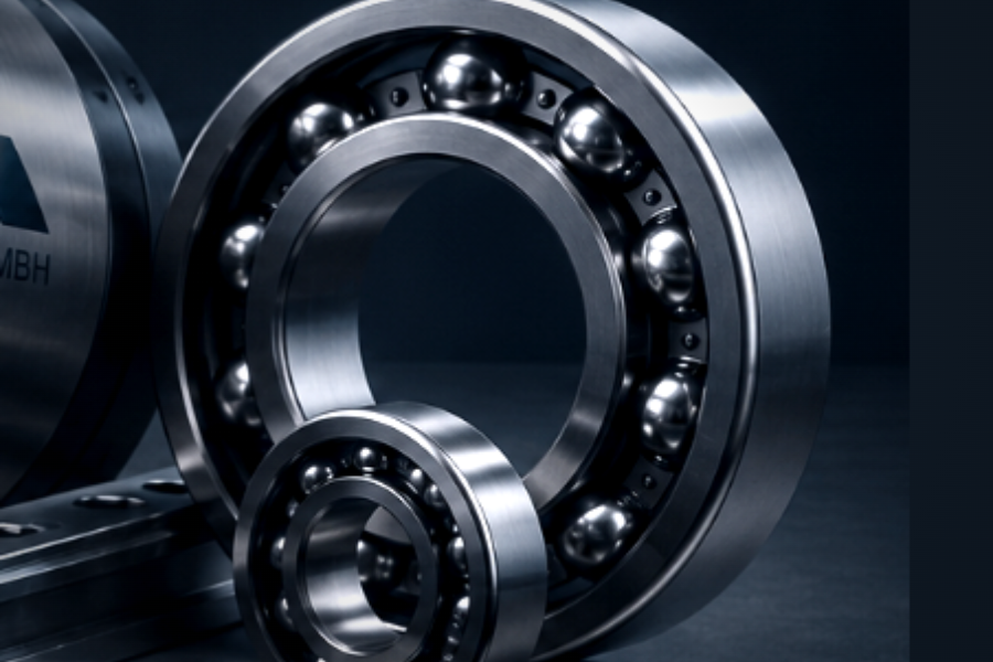 Spindle and rolling bearings