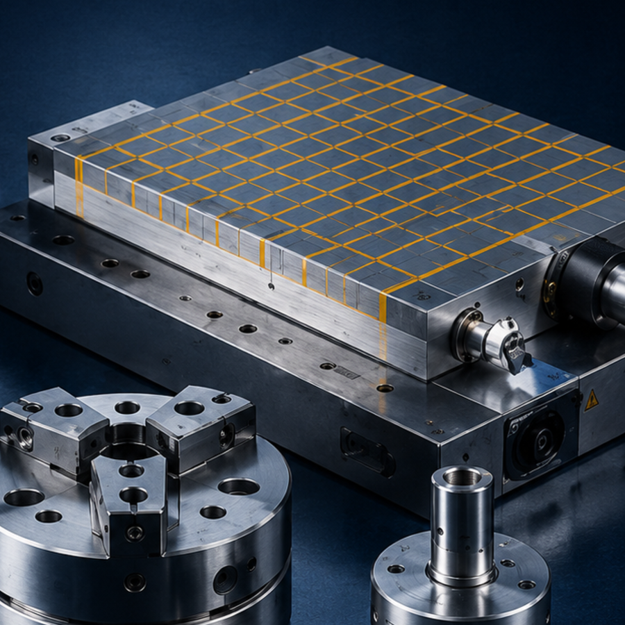 Magnetic chucks and workholding